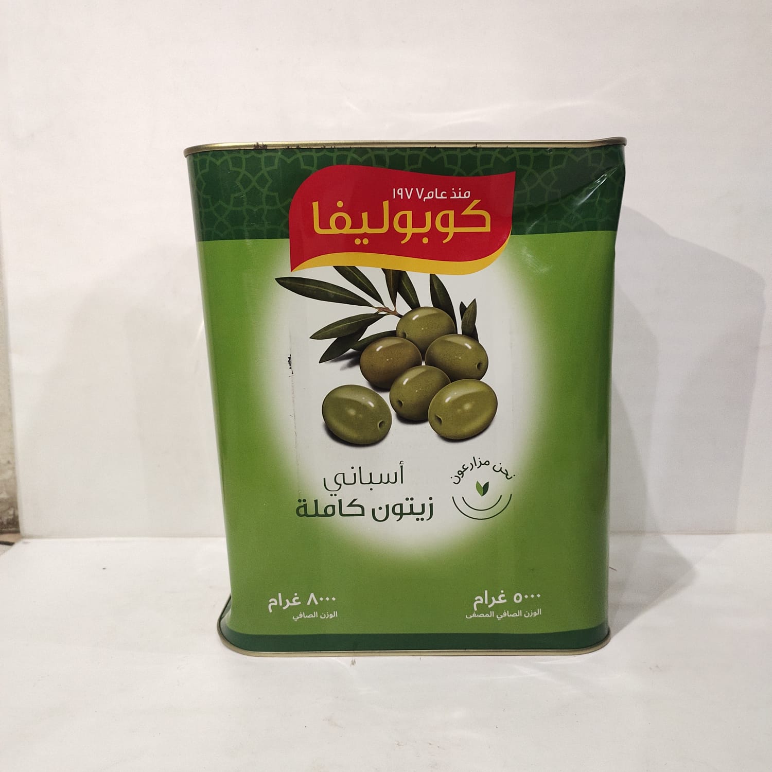COOPOLIVA WHOLE GREEN OLIVE 5KG (1)