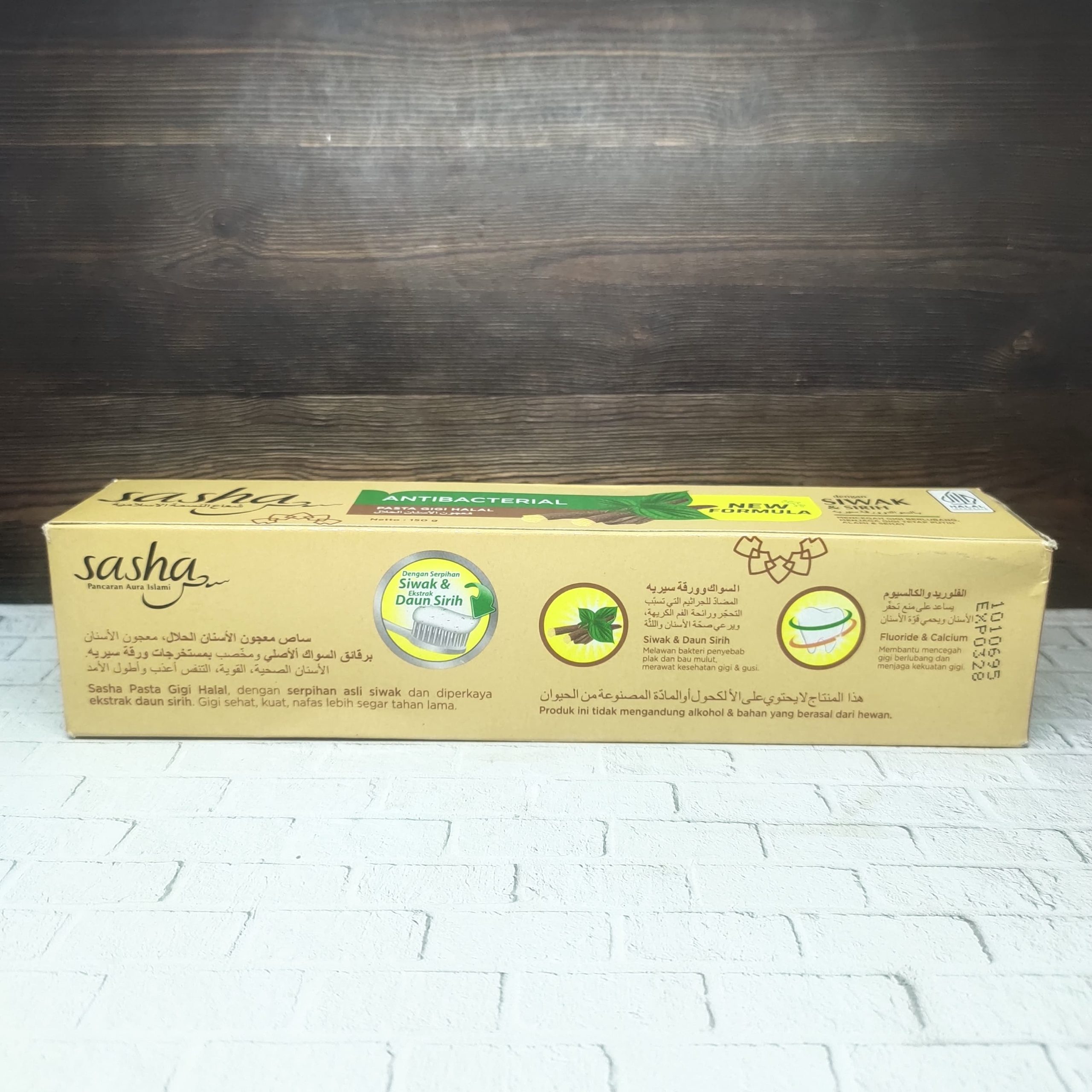 SASHA PASTA GIGI ANTIBACTERIAL SIWAK SIRIH 2 150G