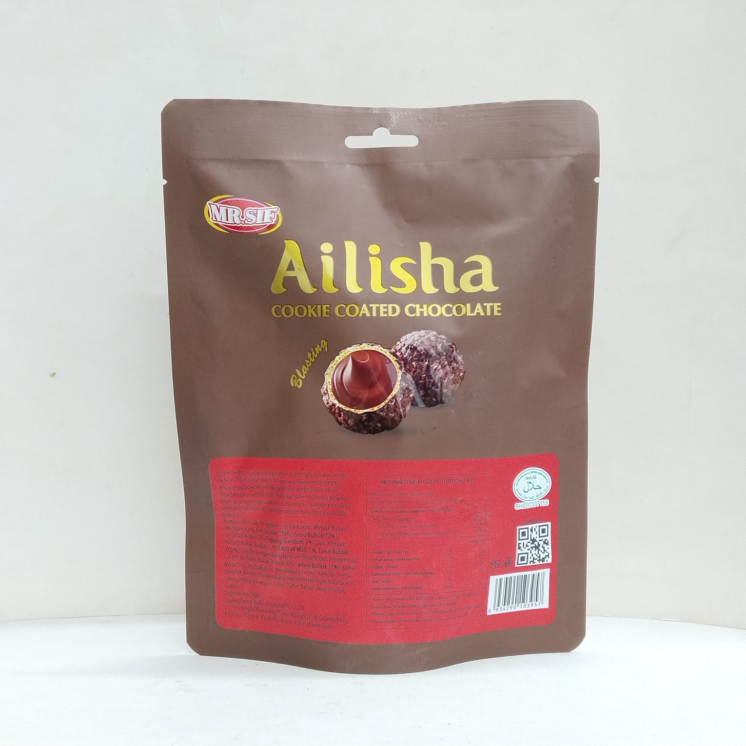 AILISHA COOKIE CHOCO TASTE BALL 70GR 4