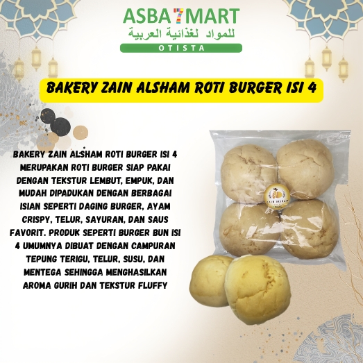 BAKERY ZAIN ALSHAM ROTI BURGER ISI 4