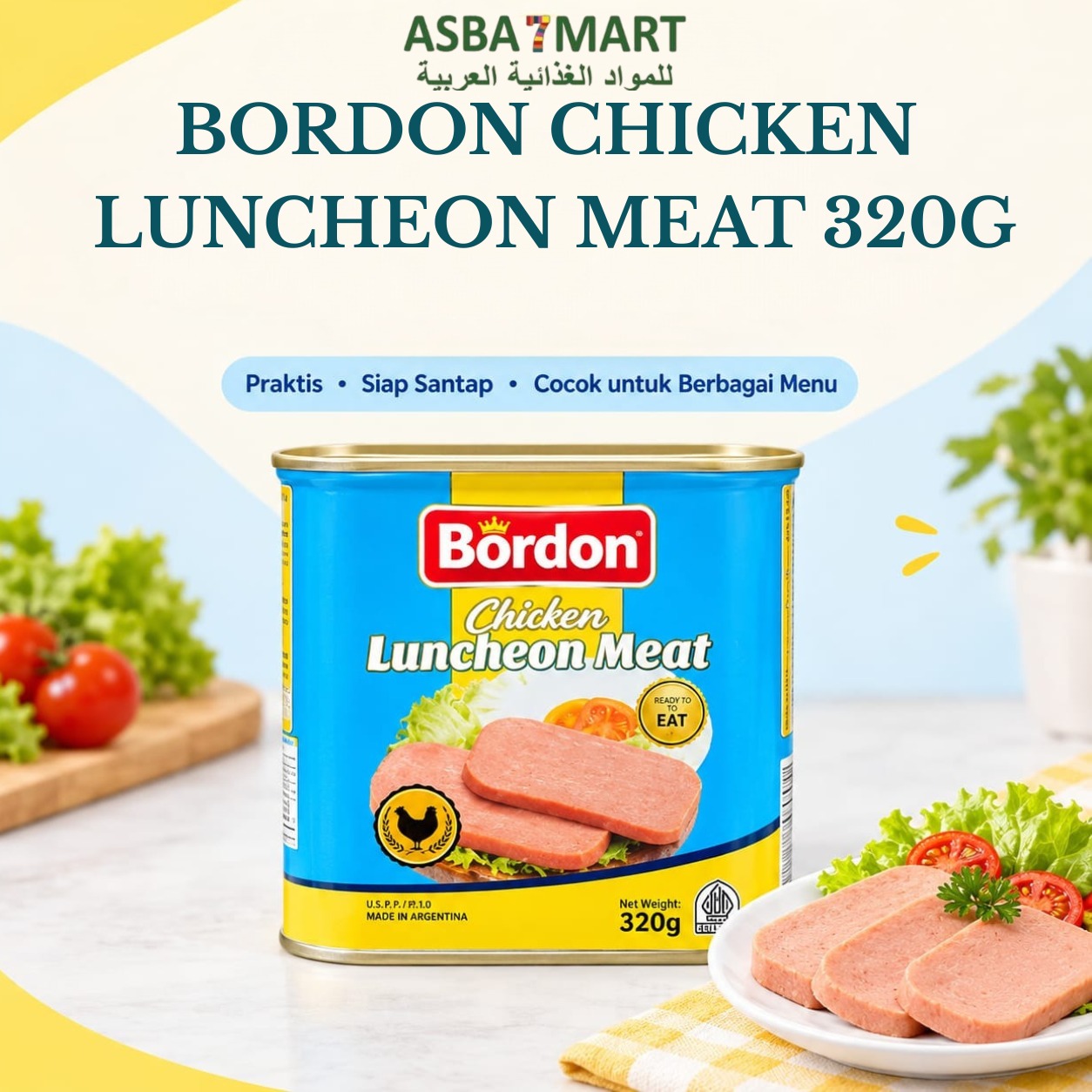 BORDON CHICKEN LUNCHEON MEAT 320G